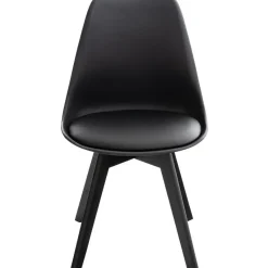 CLP Eetkamerstoel Linares natura Frame - Kunststof - zwart/zwart