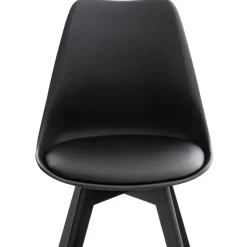 CLP Eetkamerstoel Linares natura Frame - Kunststof - zwart/zwart