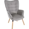 CLP Fauteuil Garding natura Frame - Stof - grijs