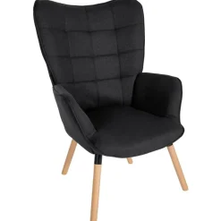 CLP Fauteuil Garding natura Frame - Stof - zwart