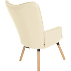 CLP Fauteuil Garding natura Frame - Stof - creme