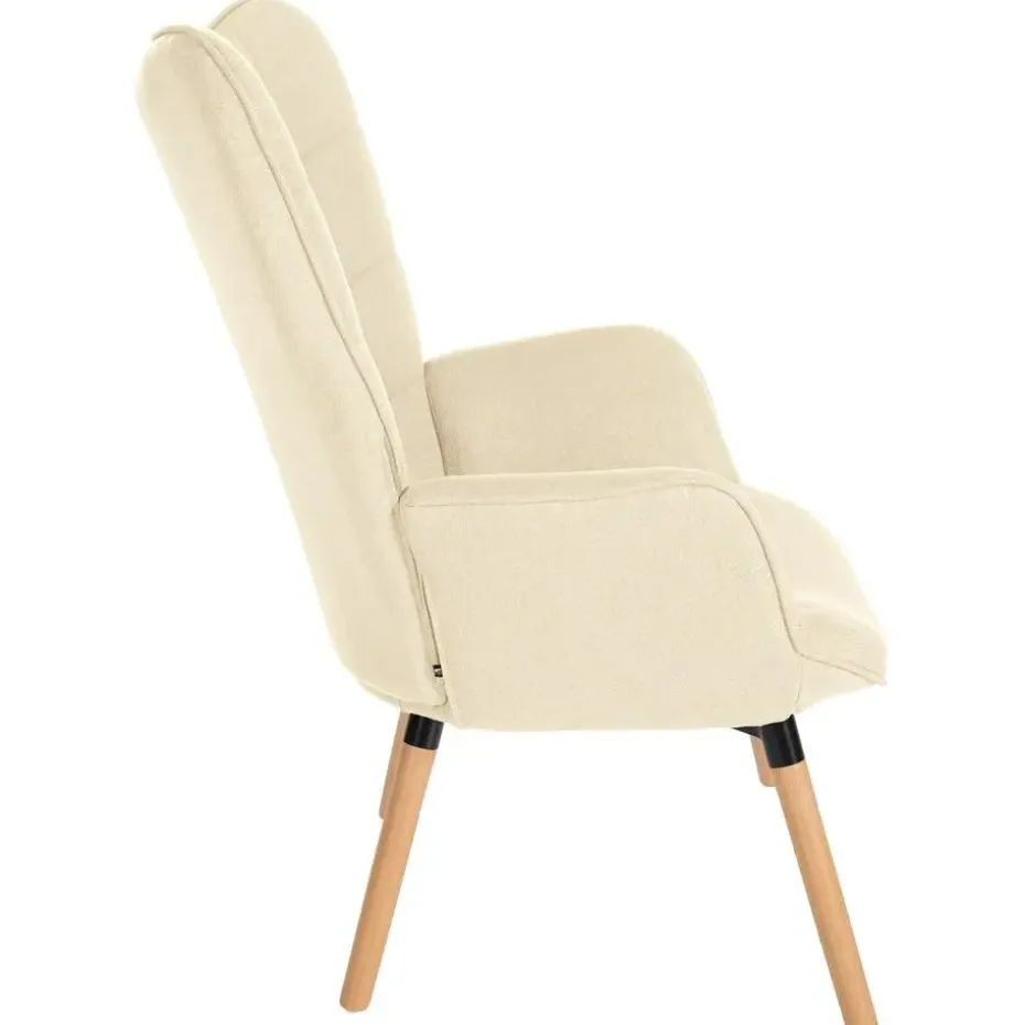 CLP Fauteuil Garding natura Frame - Stof - creme