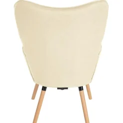 CLP Fauteuil Garding natura Frame - Stof - creme