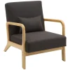 CLP Fauteuil Hibbing natura Frame - Hout - bruin