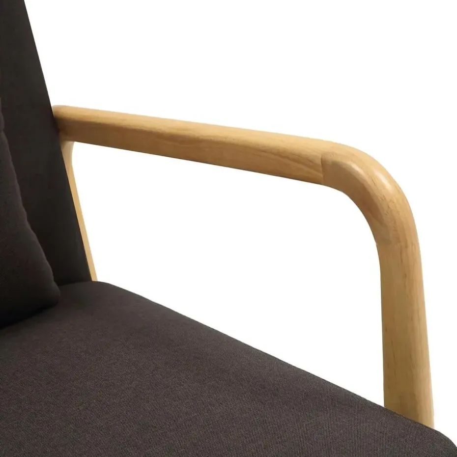 CLP Fauteuil Hibbing natura Frame - Hout - bruin