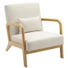 CLP Fauteuil Hibbing natura Frame - Hout - creme