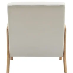 CLP Fauteuil Hibbing natura Frame - Hout - creme