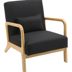CLP Fauteuil Hibbing natura Frame - Hout - zwart