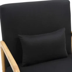 CLP Fauteuil Hibbing natura Frame - Hout - zwart