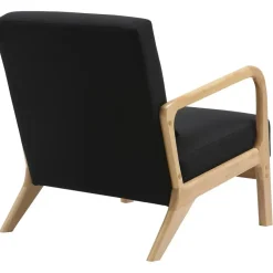 CLP Fauteuil Hibbing natura Frame - Hout - zwart