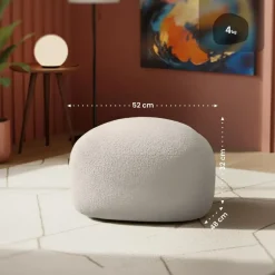 CLP Hocker Alfrisa Stof - creme