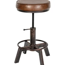 CLP Hocker Destin Kunstleer - bronzen