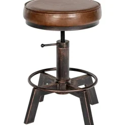 CLP Hocker Destin Kunstleer - bronzen