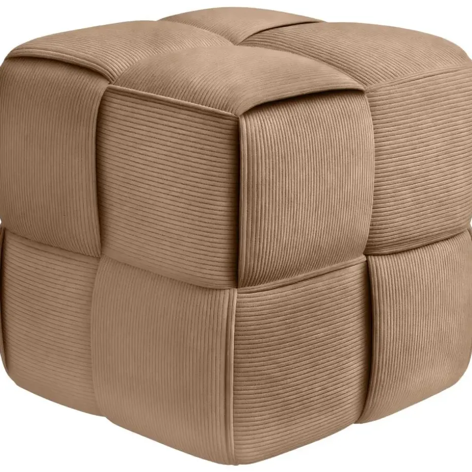 CLP Hocker Forinta Ribstof - taupe