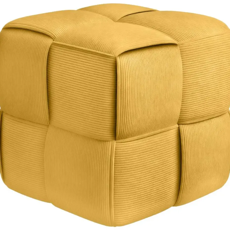 CLP Hocker Forinta Ribstof - geel