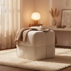 CLP Hocker Forinta Ribstof - creme