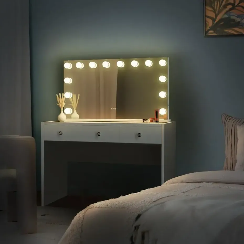 CLP Kaptafel Nettie wit Frame - Hout - wit