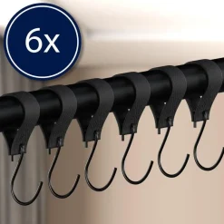 CLP Kledingrek Fenton 80x80x7 cm - zwart