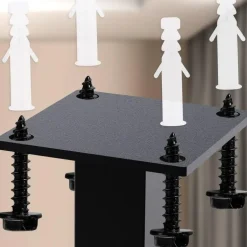 CLP Kledingrek Fenton 80x80x7 cm - zwart