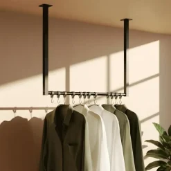 CLP Kledingrek Fenton 60x60x7 cm - zwart