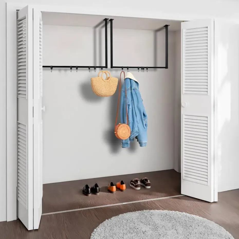 CLP Kledingrek Fenton 60x80x7 cm - zwart