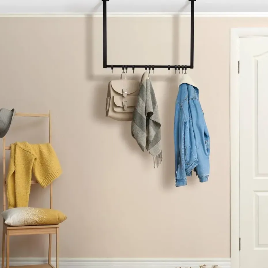 CLP Kledingrek Fenton 60x80x7 cm - zwart