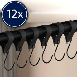 CLP Kledingrek Fenton 80x80x7 cm - zwart