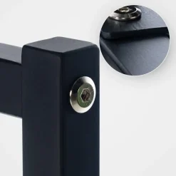 CLP Kledingrek Melva 120x150x38 cm - zwart