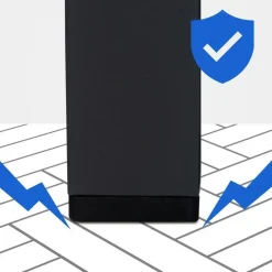 CLP Kledingrek Melva 120x150x38 cm - zwart