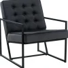 CLP Lounger Avon zwart Frame - Fluweel - grijs