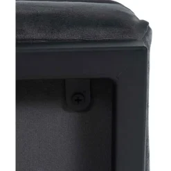 CLP Lounger Avon zwart Frame - Fluweel - grijs