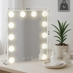 CLP Make-up spiegel Balian Glas - wit