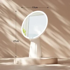 CLP Make-up spiegel Carrey Glas - wit