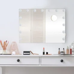 CLP Make-up spiegel Marlene Kunststof - wit