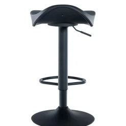 CLP Set van 2 Barkruk Alisson zwart Frame - Kunstleer - zwart