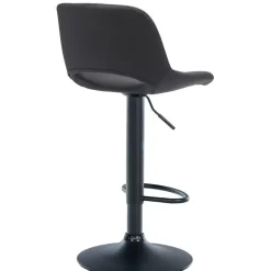 CLP Set van 2 Barkruk Camden mat zwart Frame - Kunstleer - zwart