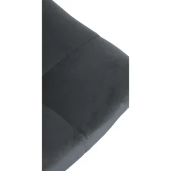 CLP Set van 2 Barkruk Jerry zwart Frame - Fluweel - donkergrijs