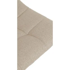 CLP Set van 2 Barkruk Jerry zwart Frame - Stof - creme