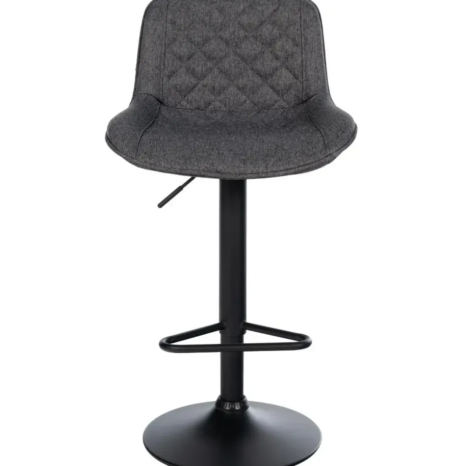 CLP Set van 2 Barkruk Kasson zwart Frame - Stof - zwart