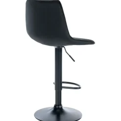 CLP Set van 2 Barkruk Lex mat zwart Frame - Fluweel - zwart