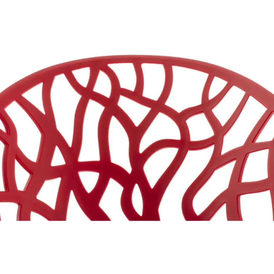 CLP Set van 4 Tuinstoel Hope Kunststof - rood