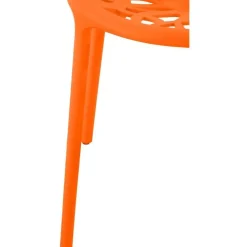 CLP Set van 2 Tuinstoel Hope Kunststof - oranje