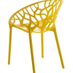 CLP Set van 2 Tuinstoel Hope Kunststof - geel