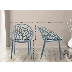 CLP Set van 2 Tuinstoel Hope Kunststof - grijs