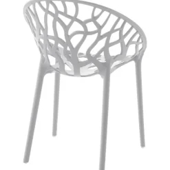 CLP Set van 2 Tuinstoel Hope Kunststof - licht grijs