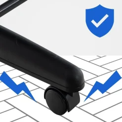 CLP Staande spiegel Nane ovaal - Metaal - zwart