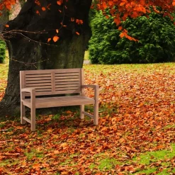 CLP Teakbank Teakbank 120 cm mit Abdeckhaube 120 cm