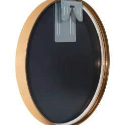 CLP Wandspiegel Elsie rond - Metaal - mat goud - 30cm