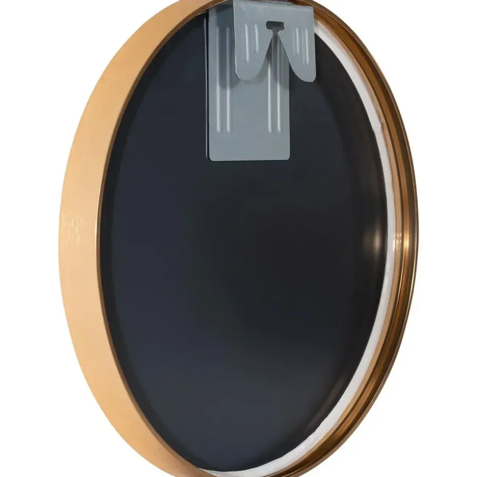CLP Wandspiegel Elsie rond - Metaal - mat goud - 30cm