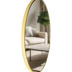 CLP Wandspiegel Elsie rond - Metaal - goudglans - 80cm